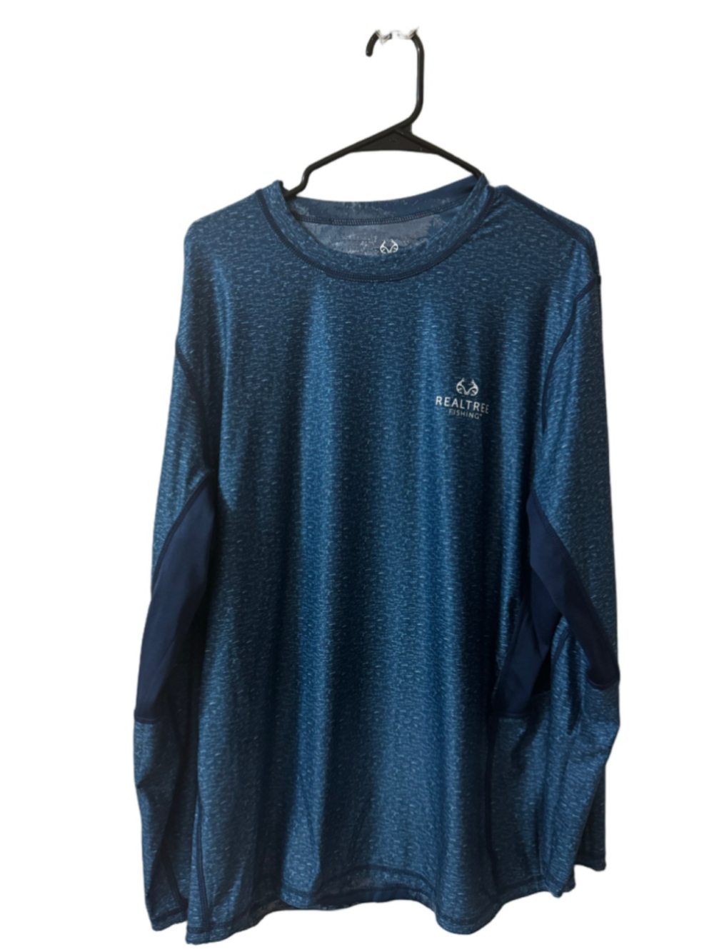 Realtree Fishing Long Sleeve Tee Blue Size Large